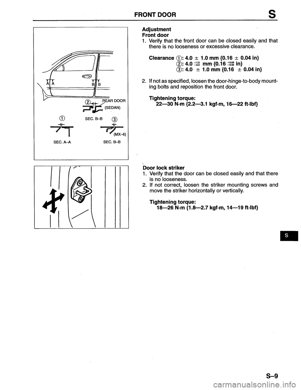 MAZDA MX-6 1996  Workshop Manual 