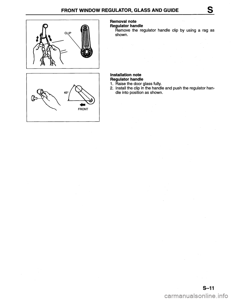 MAZDA MX-6 1996  Workshop Manual 