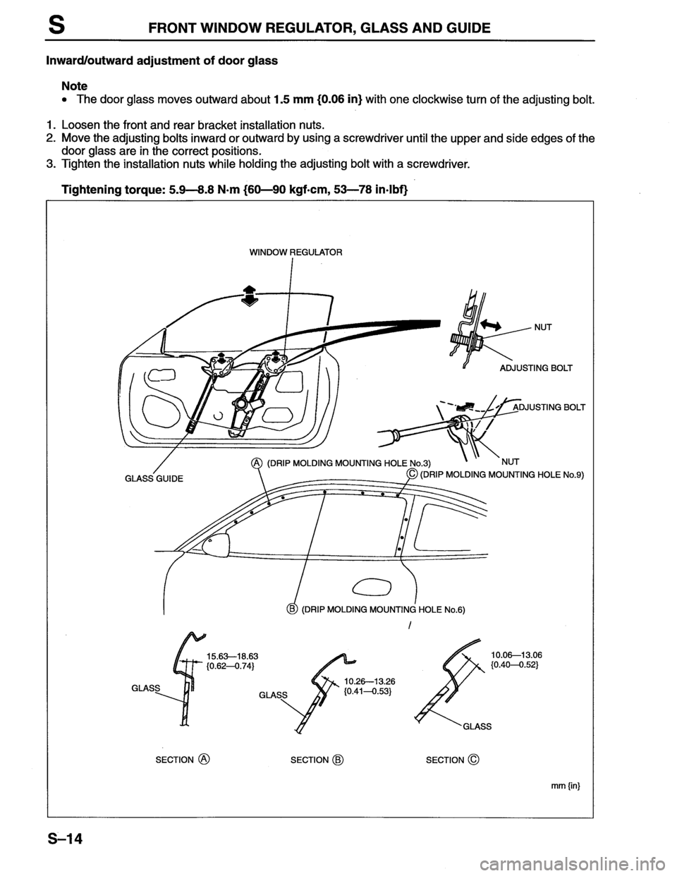 MAZDA MX-6 1996  Workshop Manual 