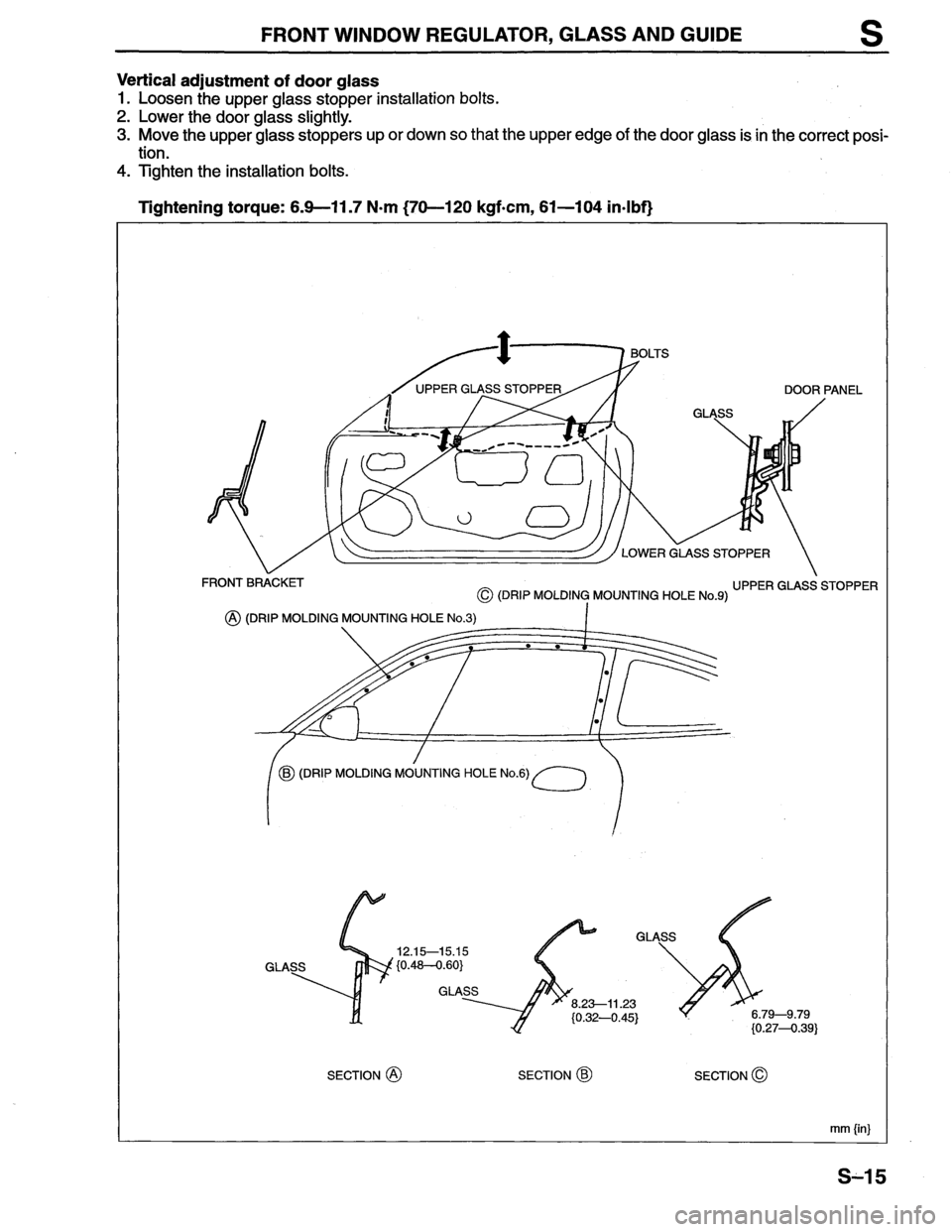MAZDA MX-6 1996  Workshop Manual 