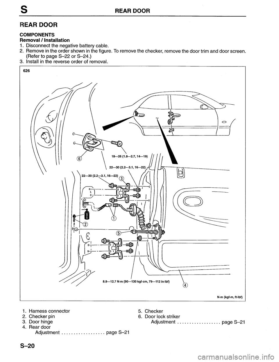 MAZDA MX-6 1996  Workshop Manual 