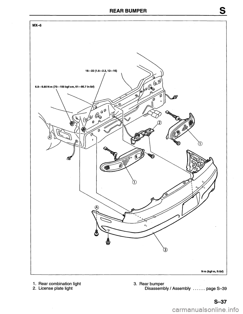 MAZDA MX-6 1996  Workshop Manual 