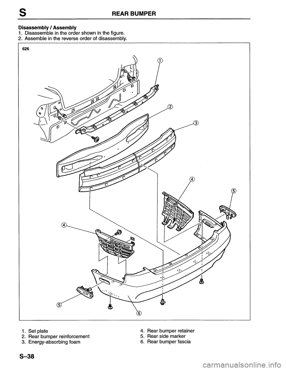 MAZDA MX-6 1996  Workshop Manual 