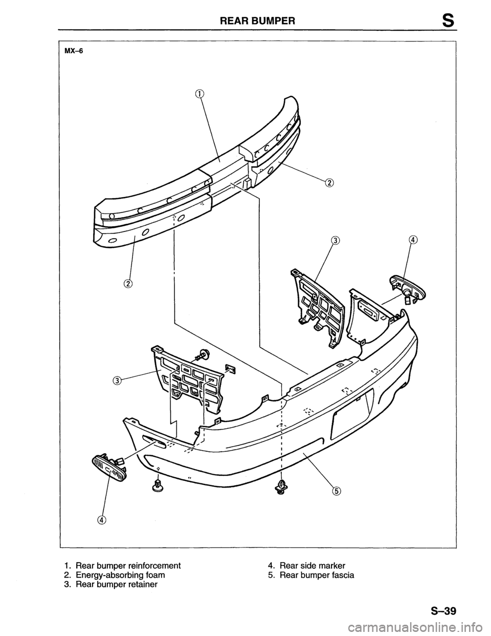 MAZDA MX-6 1996  Workshop Manual 