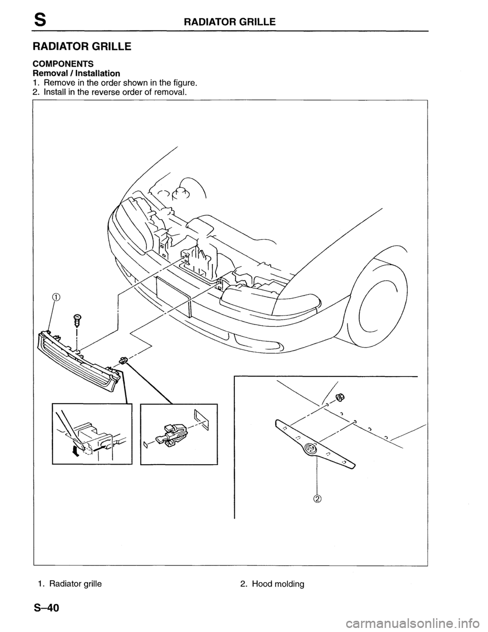 MAZDA MX-6 1996  Workshop Manual 