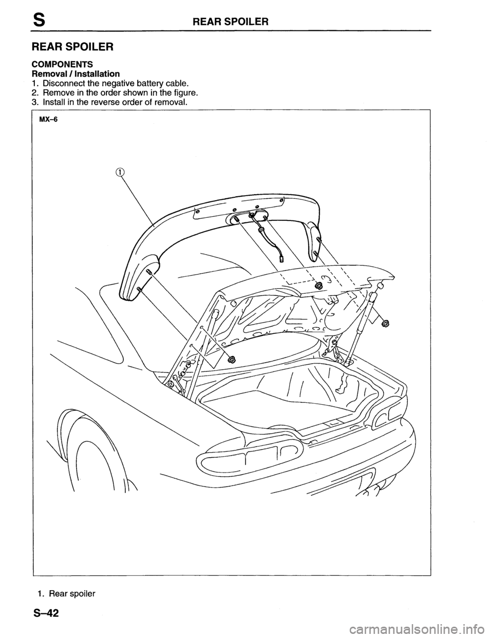 MAZDA MX-6 1996  Workshop Manual 