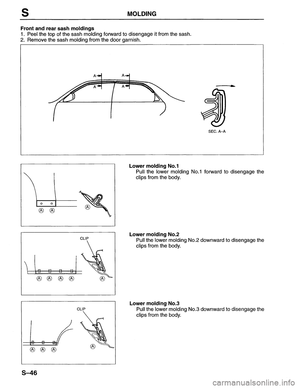 MAZDA MX-6 1996  Workshop Manual 