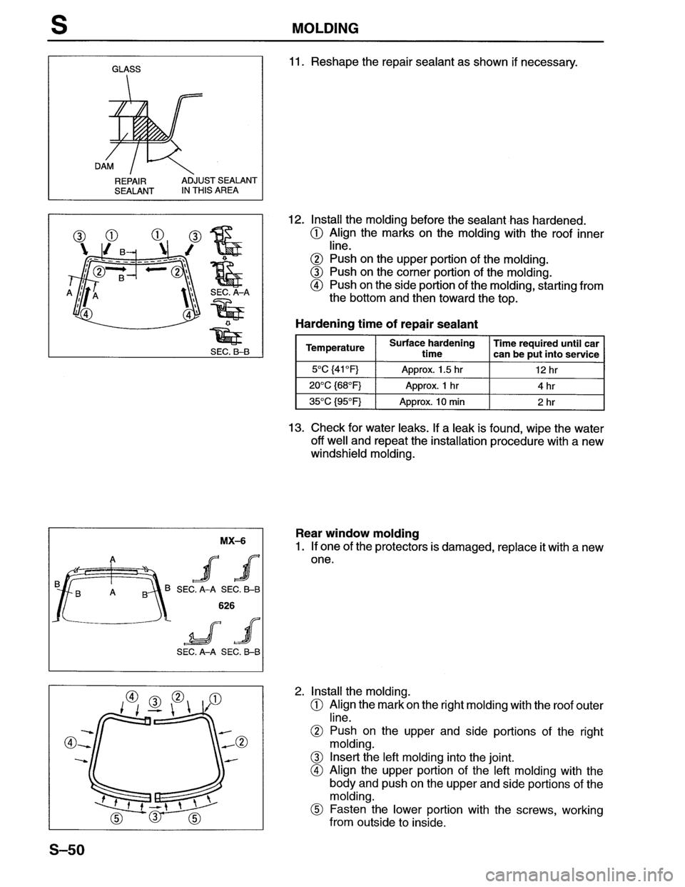 MAZDA MX-6 1996  Workshop Manual 