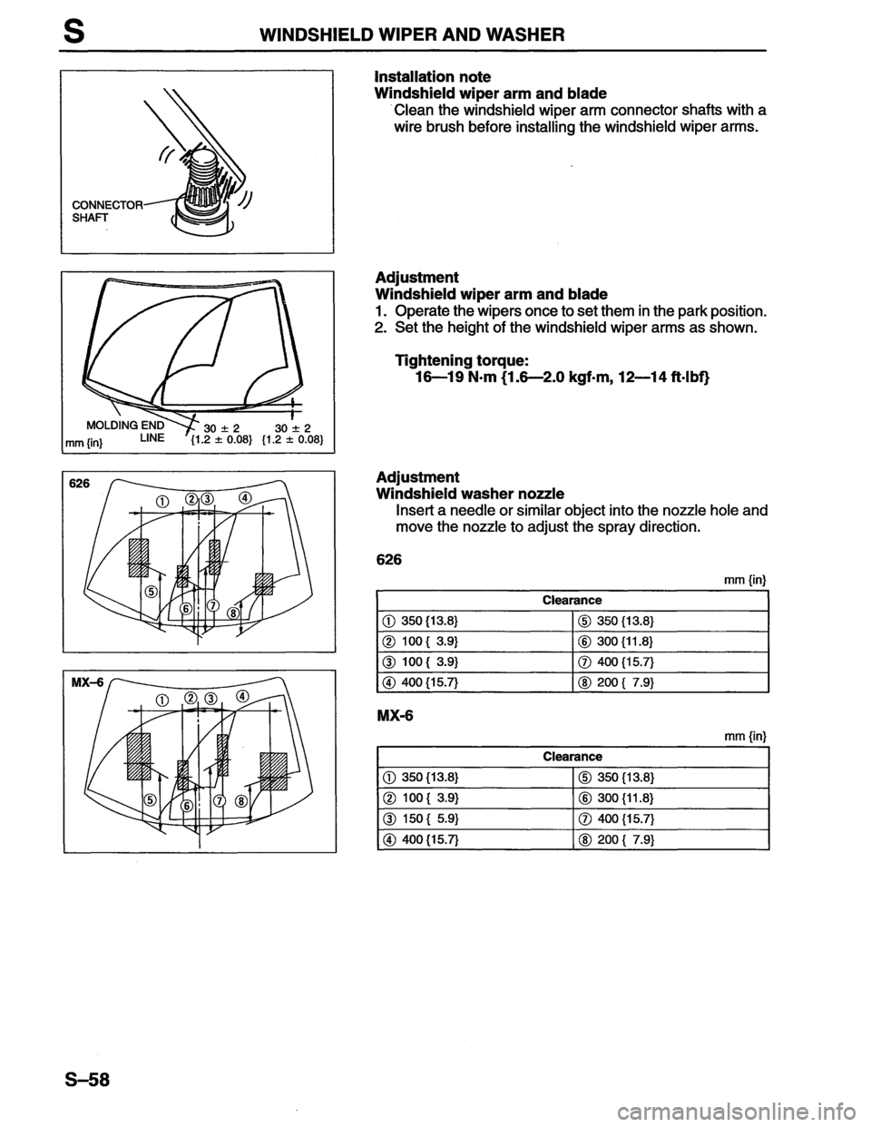 MAZDA MX-6 1996  Workshop Manual 