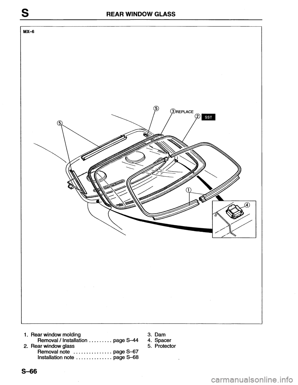 MAZDA MX-6 1996  Workshop Manual 