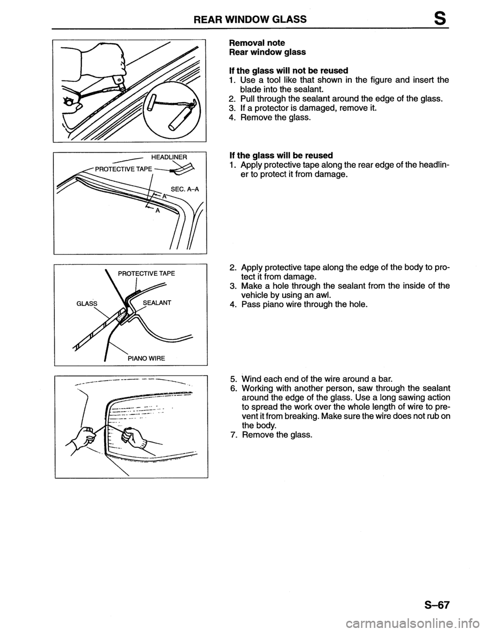 MAZDA MX-6 1996  Workshop Manual 
