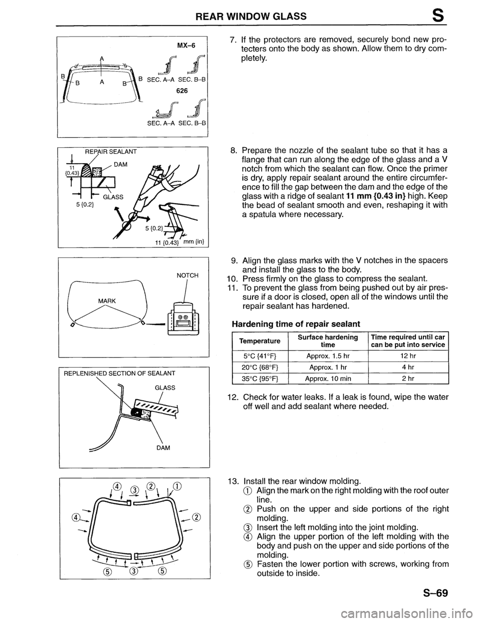MAZDA MX-6 1996  Workshop Manual 