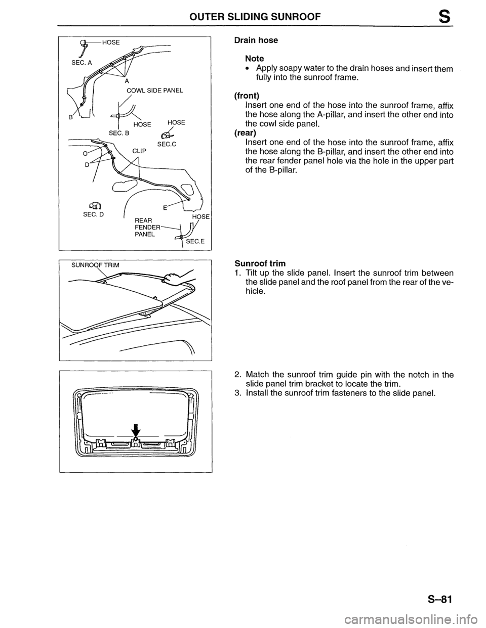 MAZDA MX-6 1996  Workshop Manual 