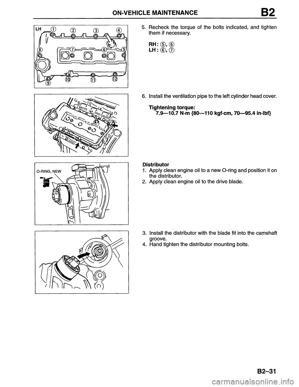 MAZDA MX-6 1996  Workshop Manual 