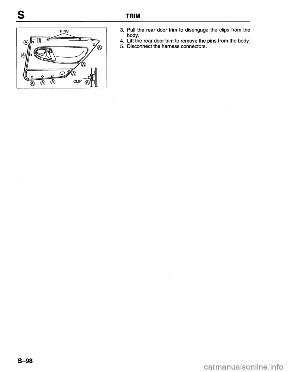 MAZDA MX-6 1996  Workshop Manual 