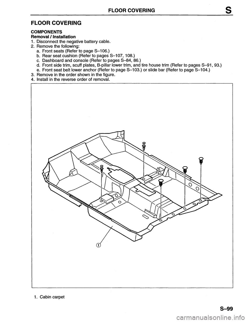 MAZDA MX-6 1996  Workshop Manual 