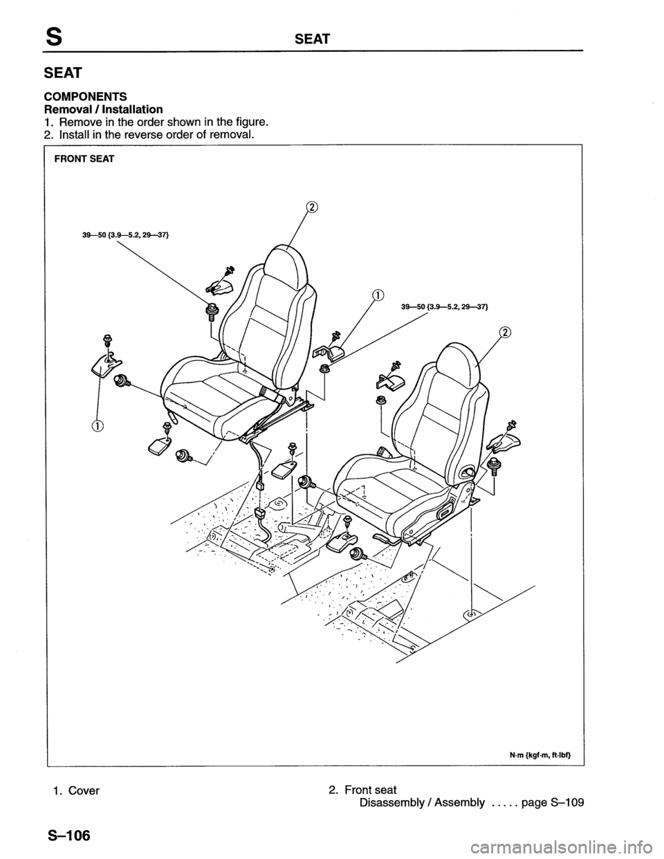 MAZDA MX-6 1996  Workshop Manual 