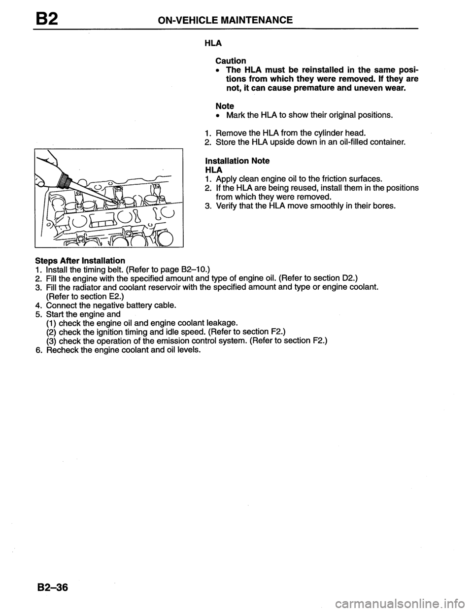 MAZDA MX-6 1996  Workshop Manual 