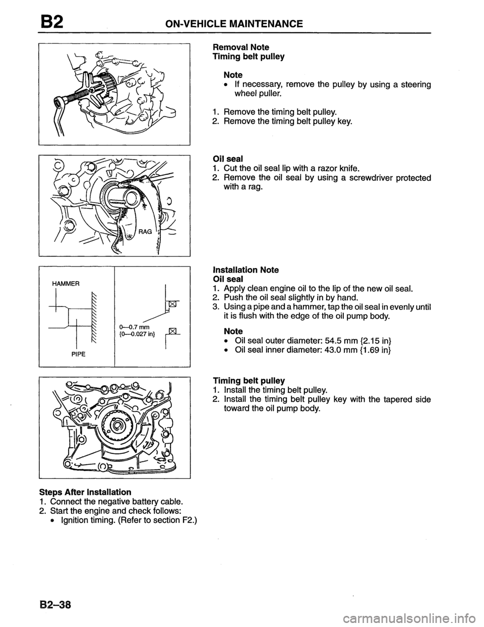 MAZDA MX-6 1996  Workshop Manual 