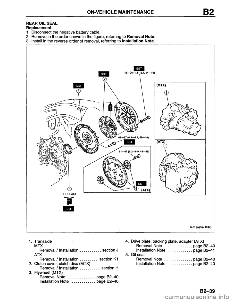 MAZDA MX-6 1996  Workshop Manual 