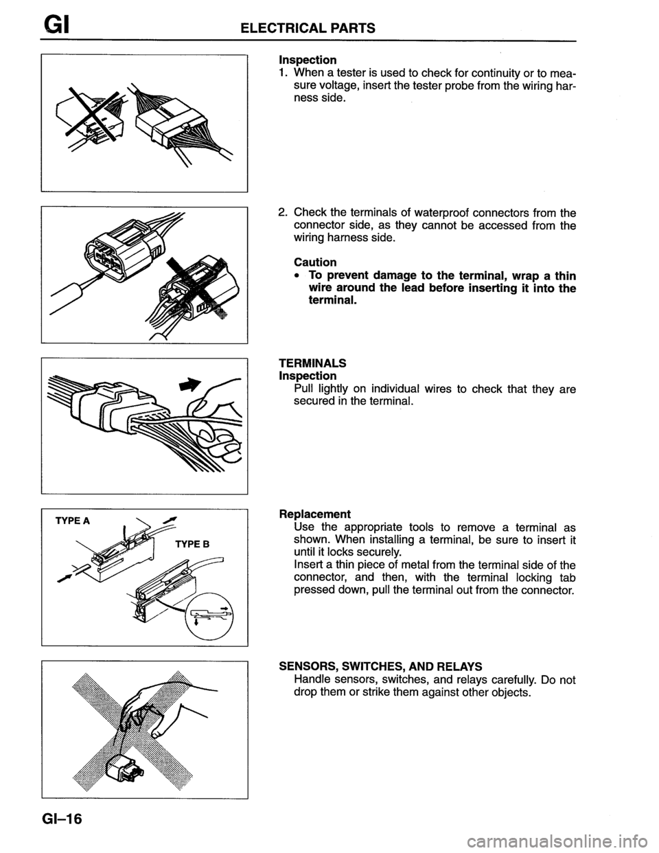 MAZDA MX-6 1996  Workshop Manual 