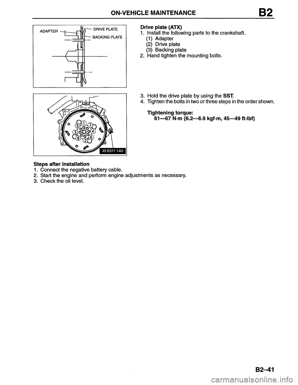 MAZDA MX-6 1996  Workshop Manual 