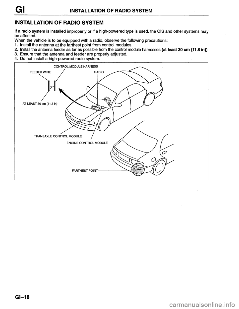 MAZDA MX-6 1996  Workshop Manual 
