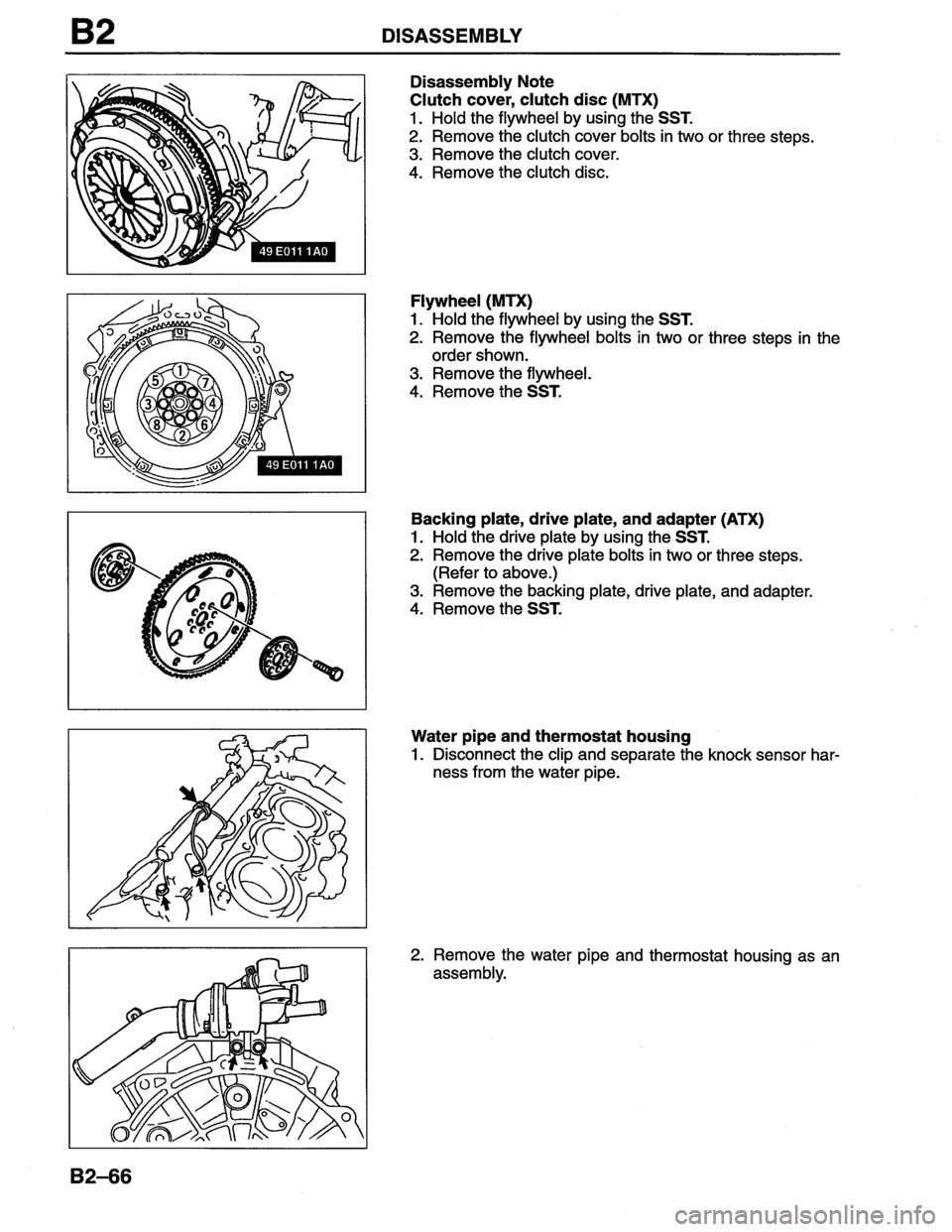 MAZDA MX-6 1996  Workshop Manual 