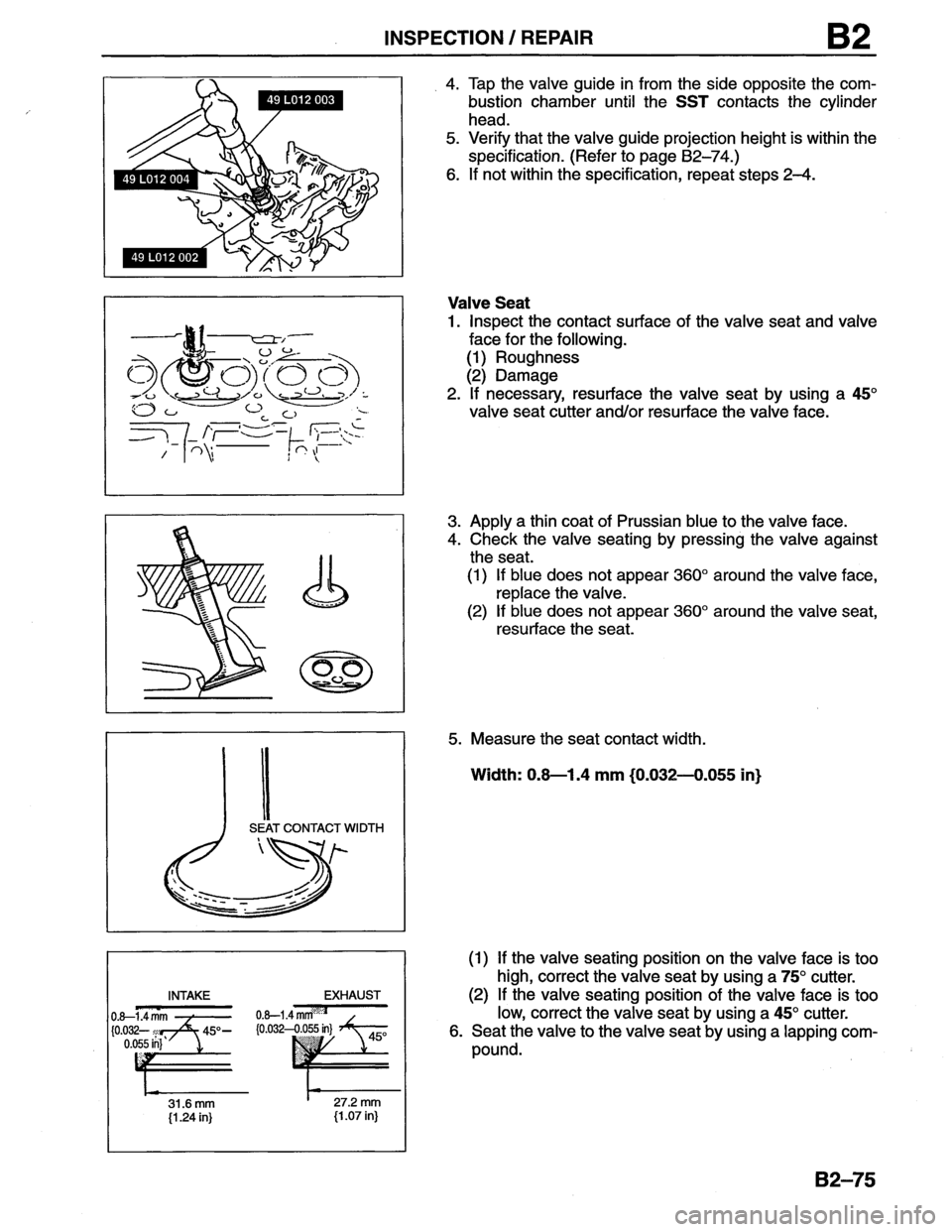 MAZDA MX-6 1996  Workshop Manual 