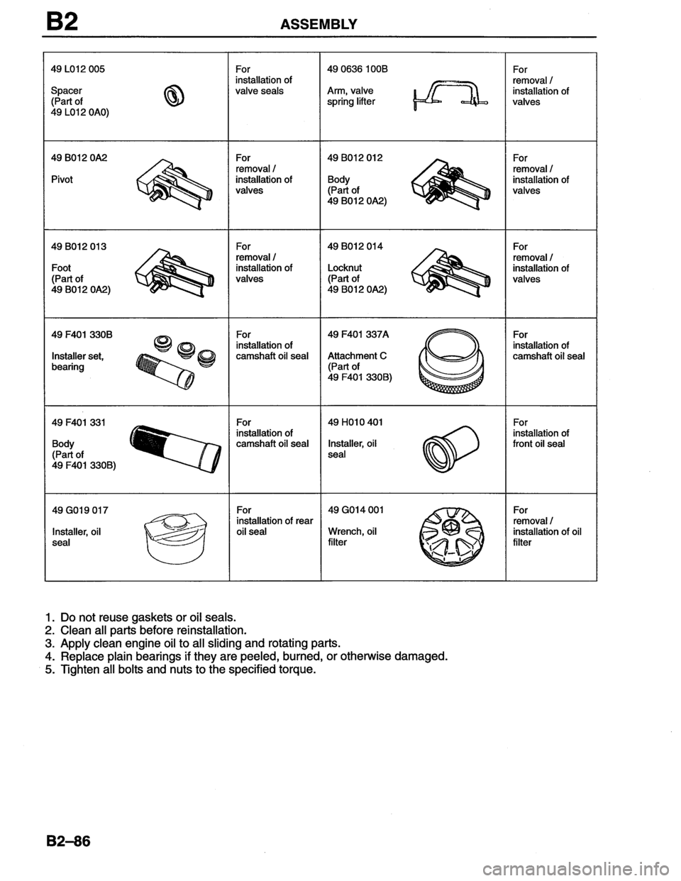 MAZDA MX-6 1996  Workshop Manual 