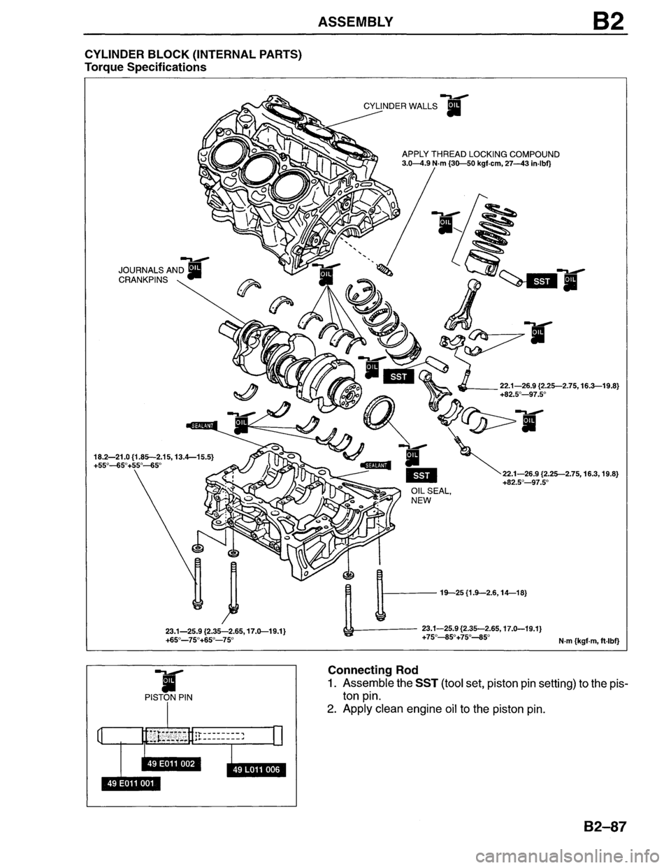 MAZDA MX-6 1996  Workshop Manual 