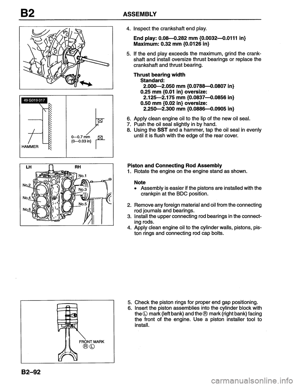 MAZDA MX-6 1996  Workshop Manual 