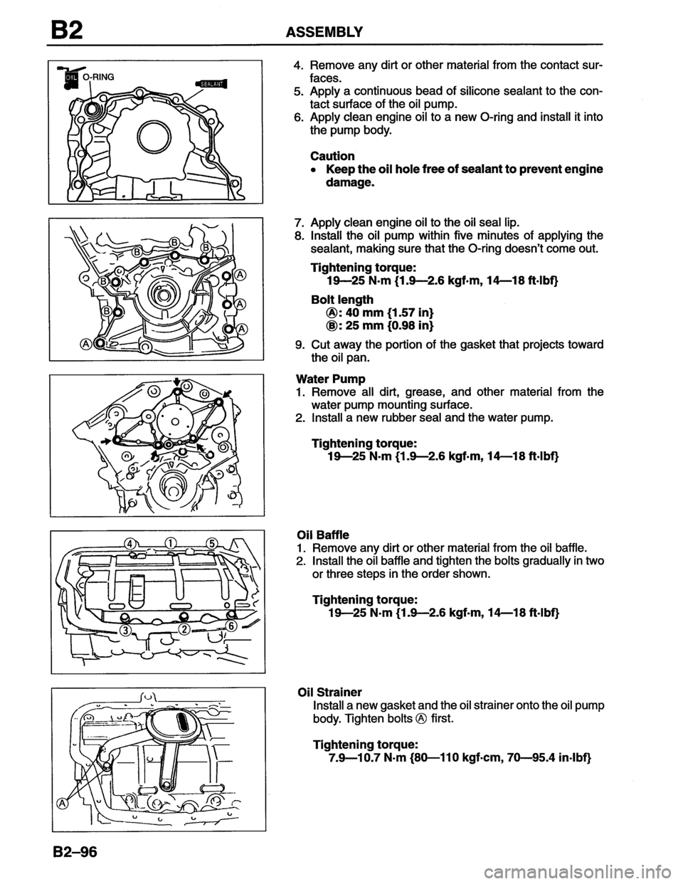 MAZDA MX-6 1996  Workshop Manual 