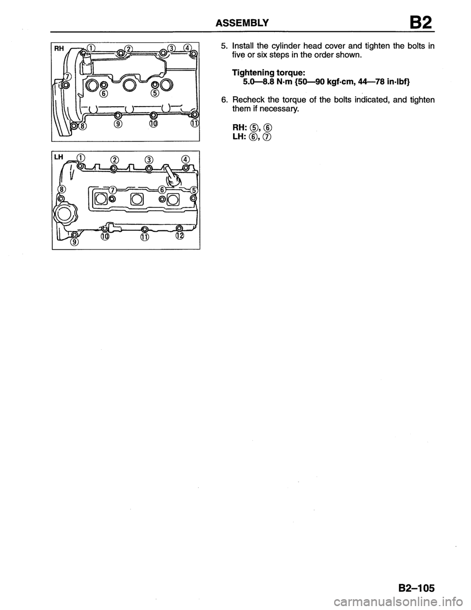 MAZDA MX-6 1996  Workshop Manual 