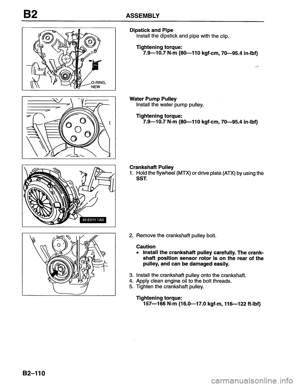 MAZDA MX-6 1996  Workshop Manual 