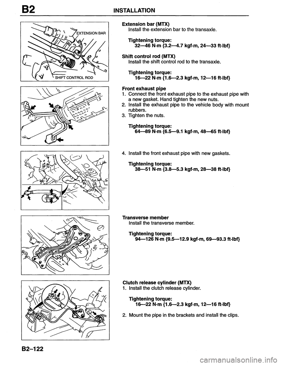 MAZDA MX-6 1996  Workshop Manual 
