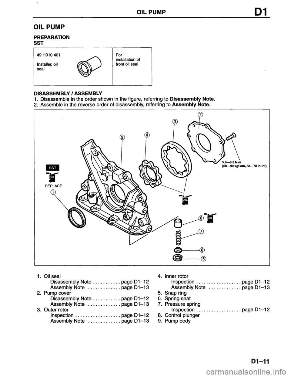 MAZDA MX-6 1996  Workshop Manual 