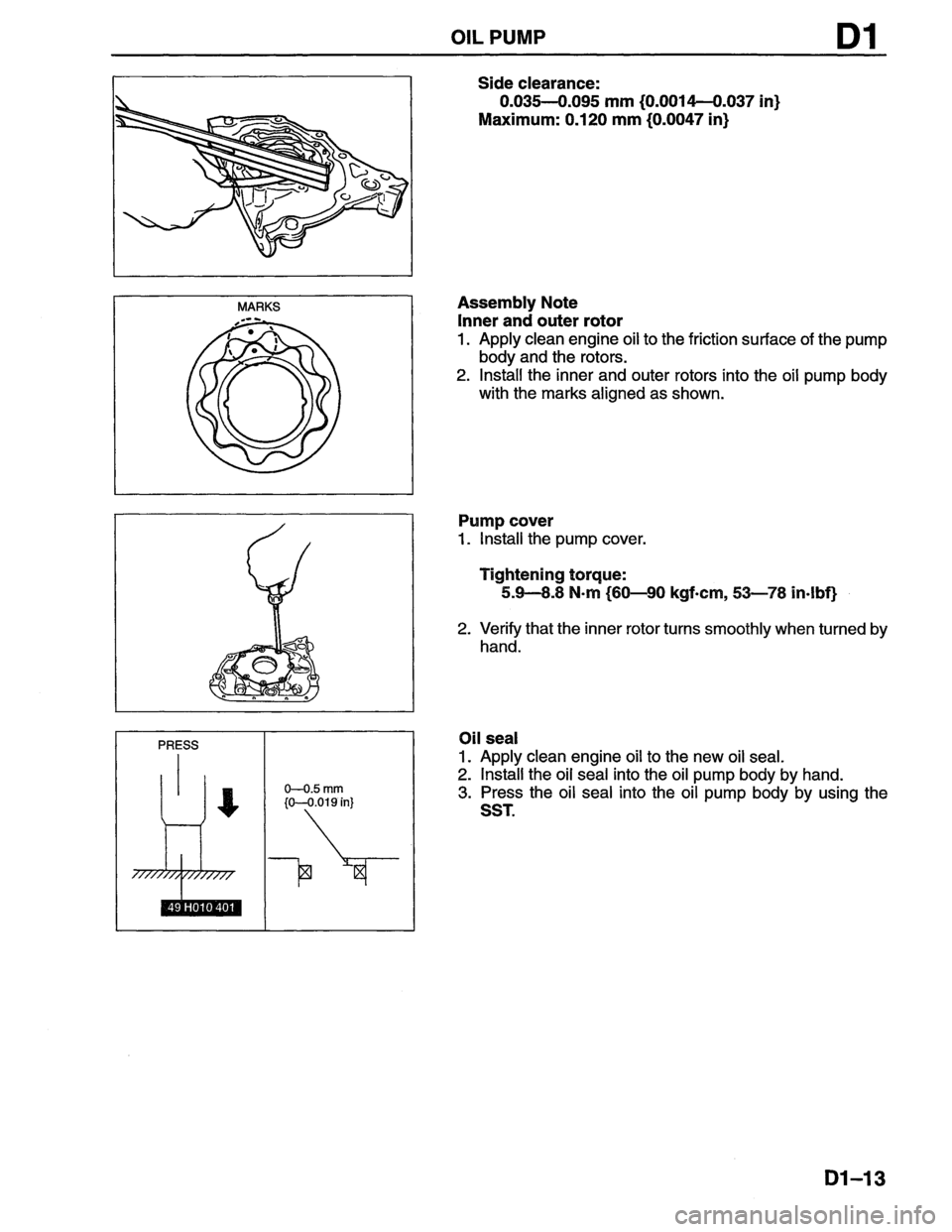 MAZDA MX-6 1996  Workshop Manual 