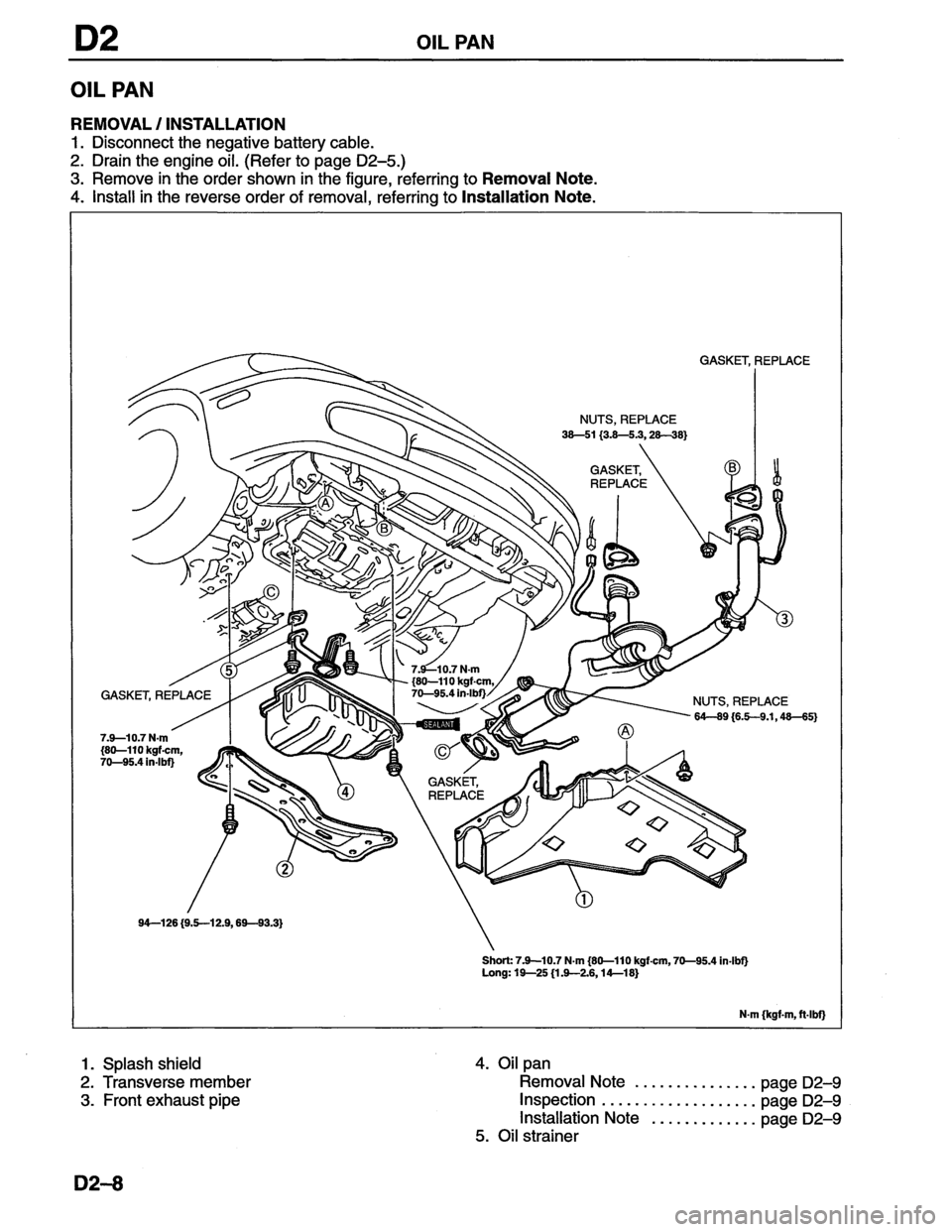 MAZDA MX-6 1996  Workshop Manual 