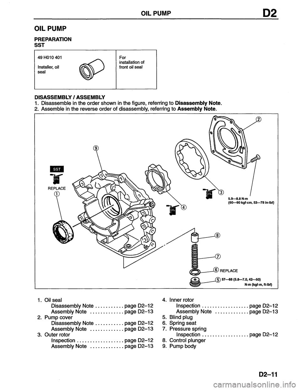 MAZDA MX-6 1996  Workshop Manual 