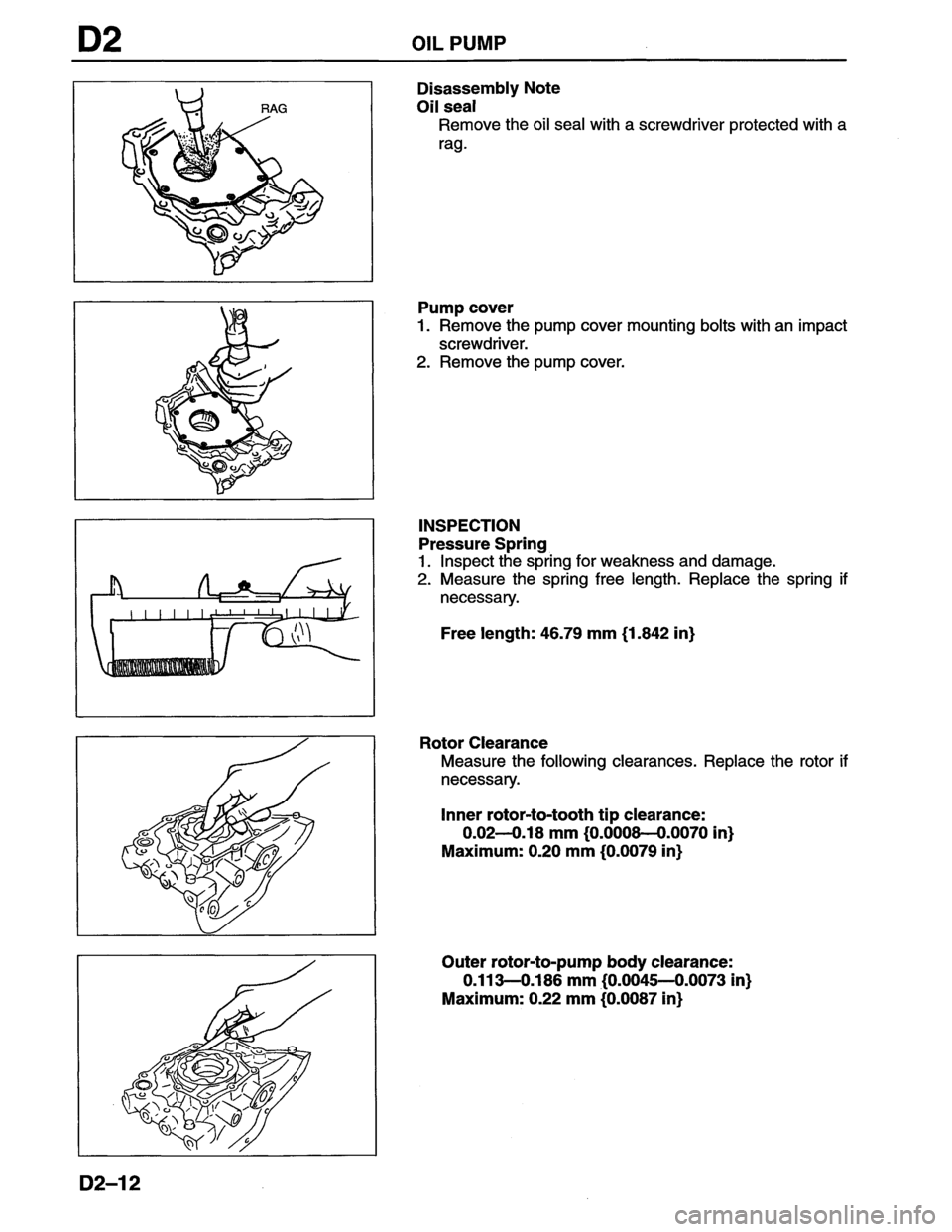 MAZDA MX-6 1996  Workshop Manual 