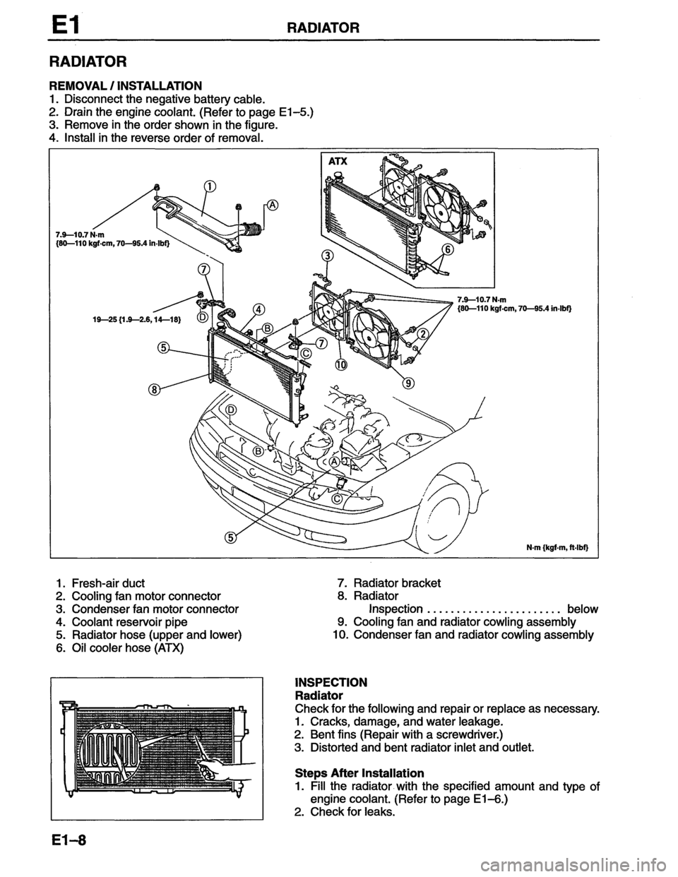 MAZDA MX-6 1996  Workshop Manual 