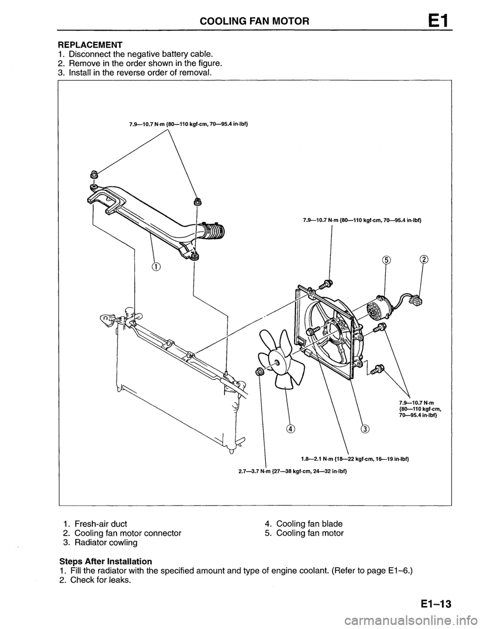 MAZDA MX-6 1996  Workshop Manual 