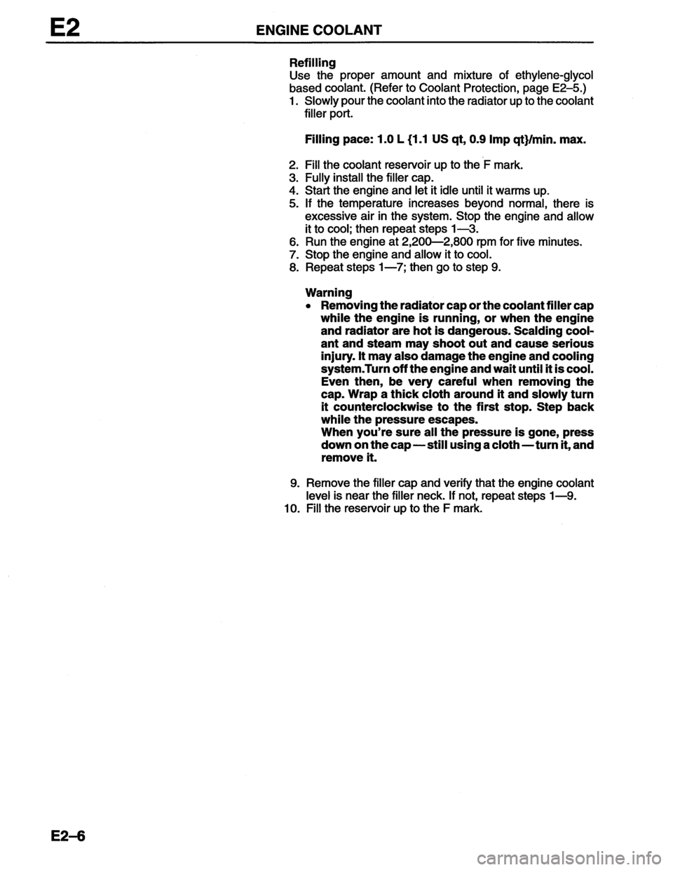 MAZDA MX-6 1996  Workshop Manual 