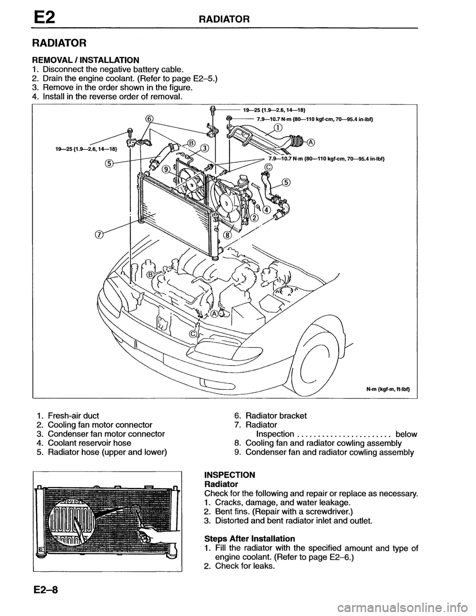 MAZDA MX-6 1996  Workshop Manual 
