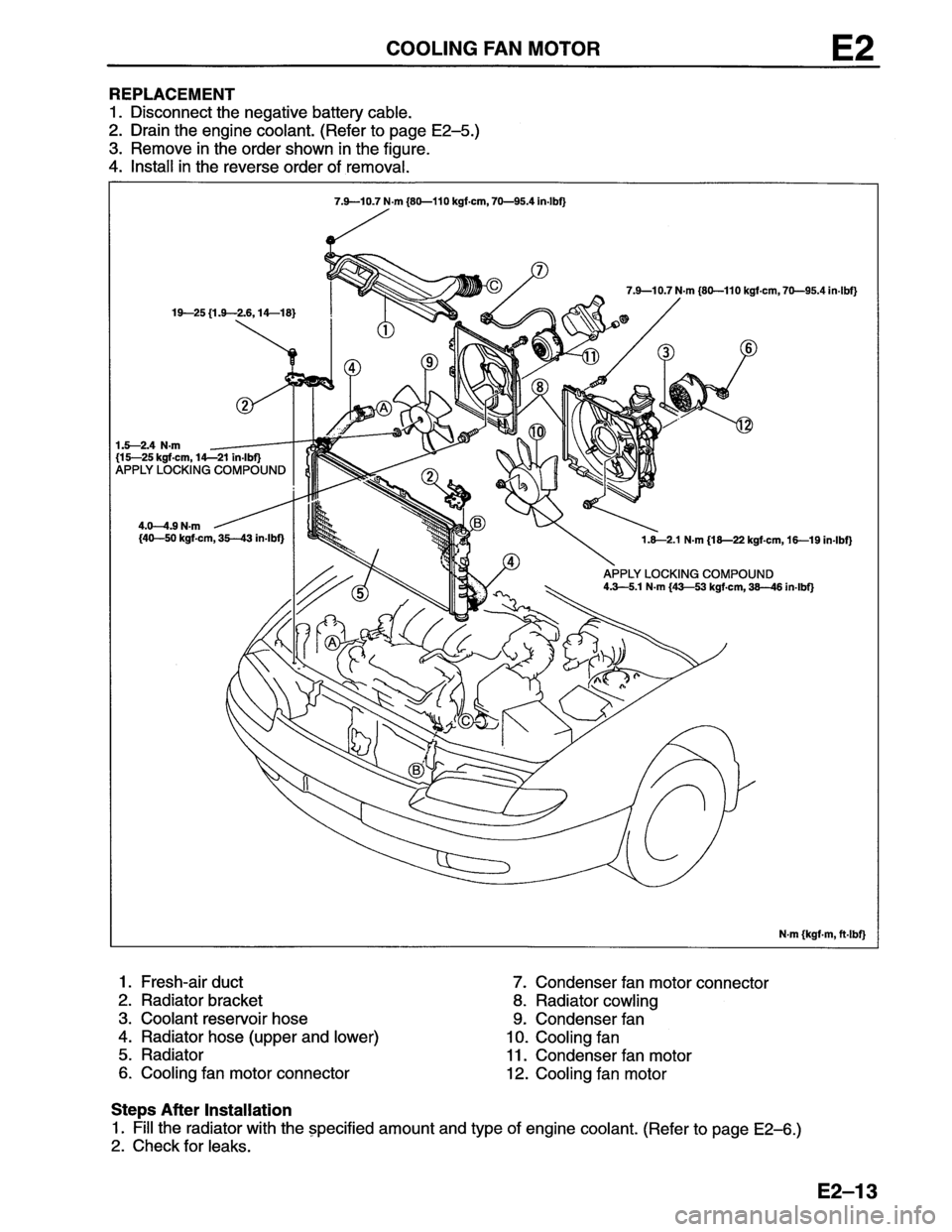 MAZDA MX-6 1996  Workshop Manual 