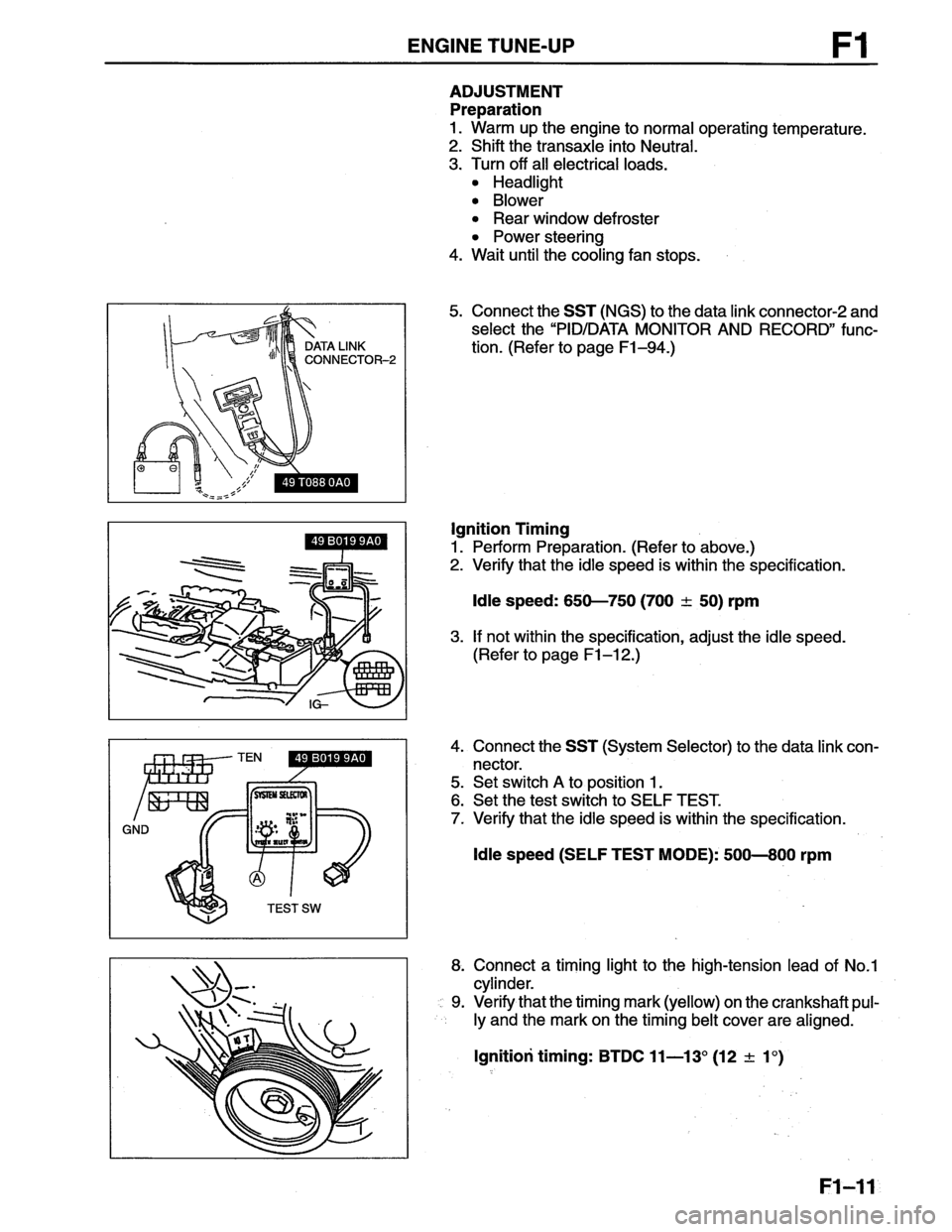 MAZDA MX-6 1996  Workshop Manual 