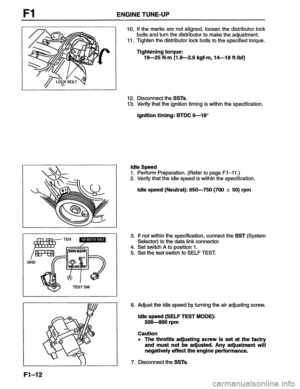 MAZDA MX-6 1996  Workshop Manual 