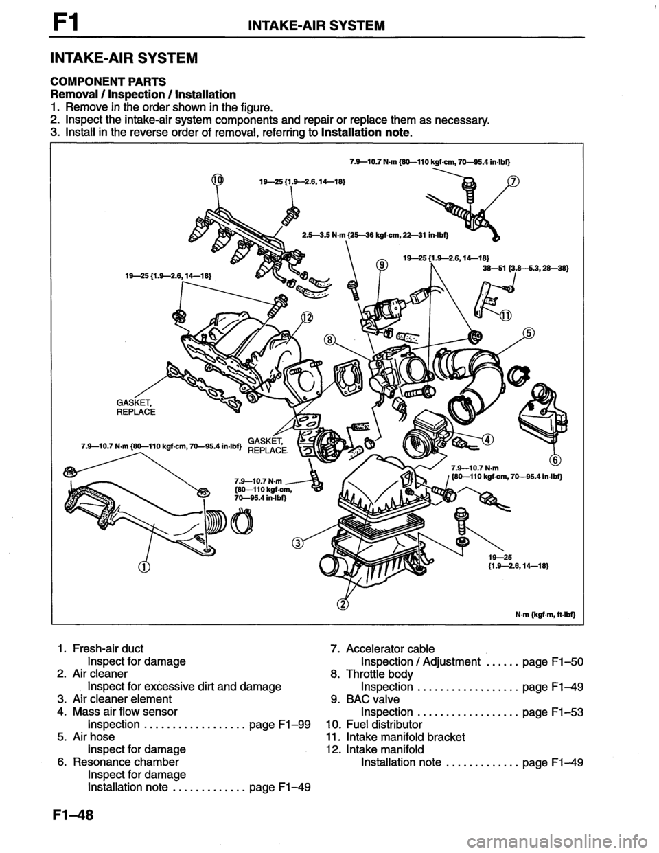 MAZDA MX-6 1996  Workshop Manual 