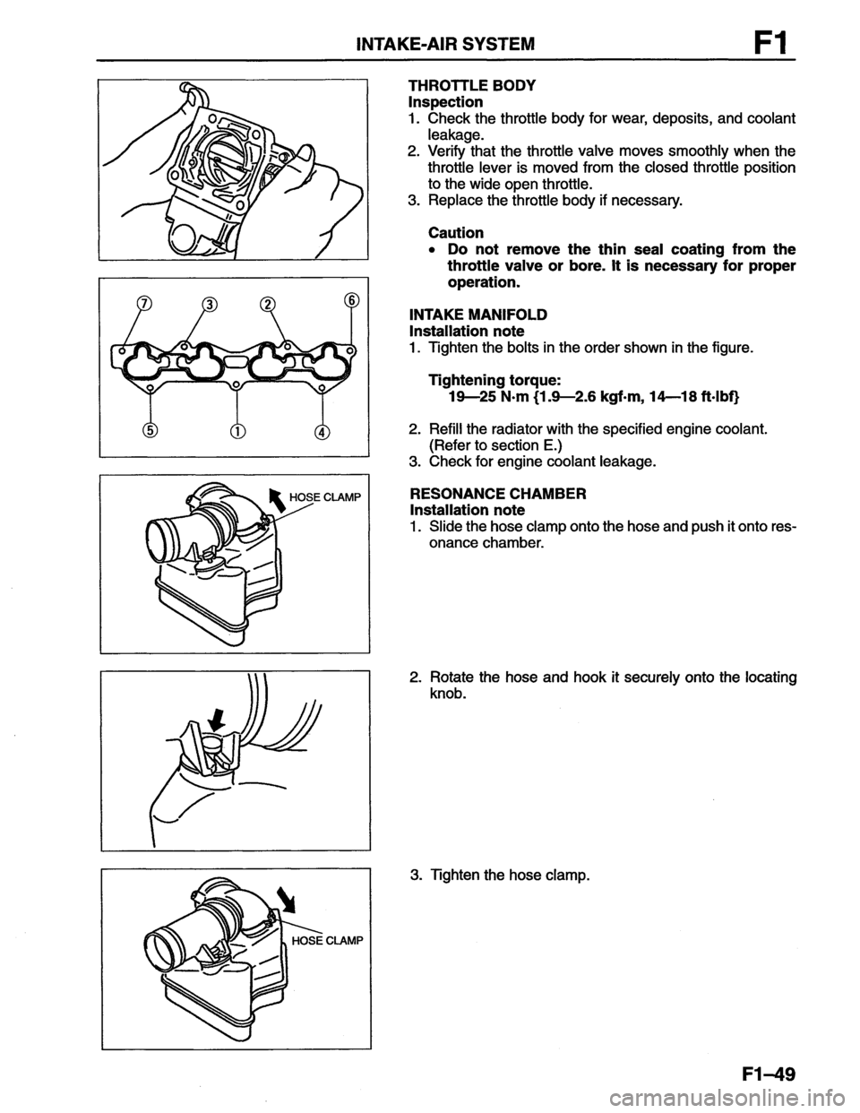 MAZDA MX-6 1996  Workshop Manual 